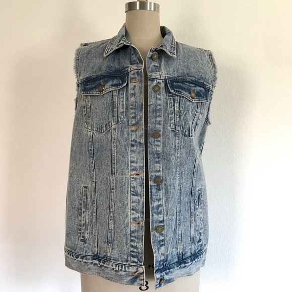 Gianni Bini S denim oversized  Vest - Picture 3 of 8